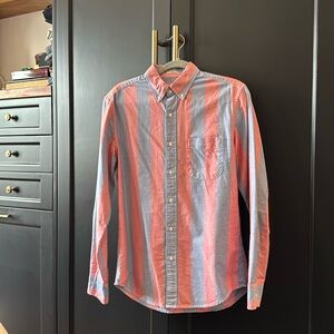 J. CREW MEN’S PINK STRIPED SHIRT